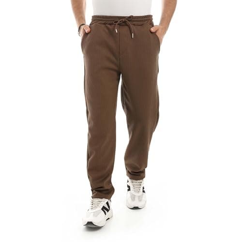 Red Circle Mens Elastic Waist With Drawstrings Brown Training Pants Istanbul Lycra Pant