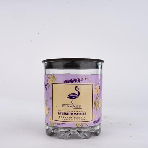 Flamingo Lavender Vanilla Scented Candle 160 g