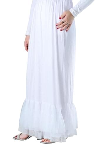 MIZAYEH Women's Elegant Touch Skirt & Dress - Multi Color Adjustment Length & Style - High Waist Long for Girls & Women