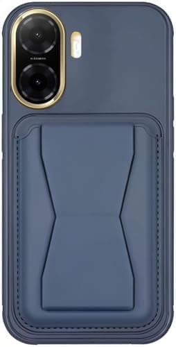 3M Store Leather Case Compatible for REDMI A5 4G Shockproof Leather Back Card Storage & case built-in Stand PU leather for a stylish look, comfortable grip (Blue) Cellular phone case
