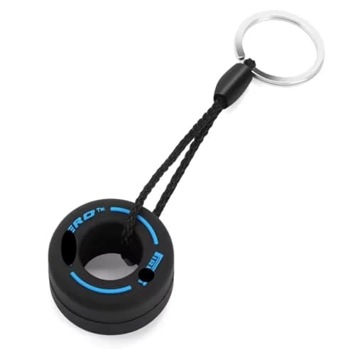 1 Piece Cute Car Tire Pendant Key Chain Keychain, Black * Blue -SACAR