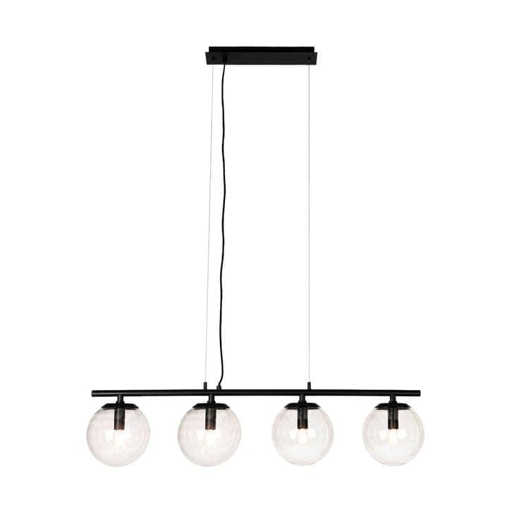 Generic Pendant Light 4 Bulb Without Bulbs 80x80x80cm Black