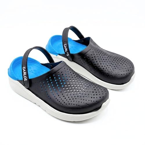 Kids Sport Clogs, Rubber Sole, Sandal Model 3355, Lightweight Slipper for Unisex Kids