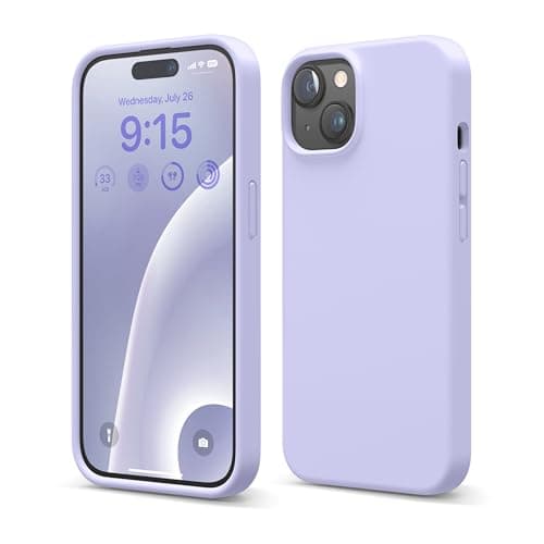 elago Liquid Silicone Case Compatible with iPhone 15 Case, Premium Silicone Mobile Phone Case, Full Body Protective Case [4-Layer Shockproof Structure], Scratch-Resistant, Soft Microfibre Lining Cellular phone case