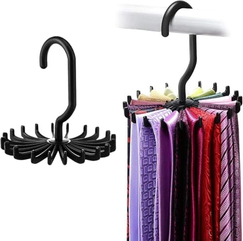 360 Rotating Hanger Scarf Tie Underwear Organizer Closet Space Saver