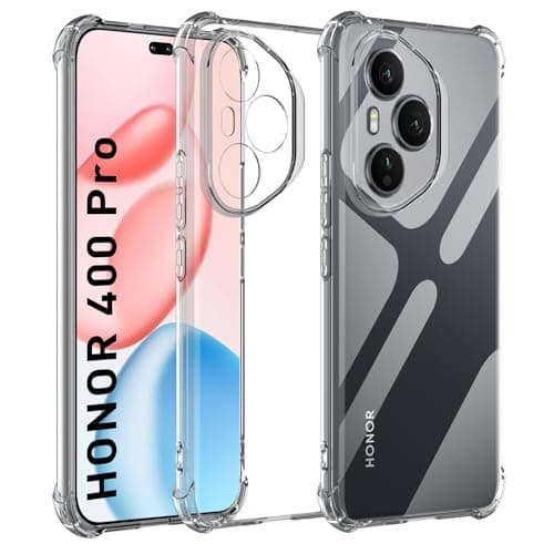 Yenwen Case for Honor 400 Pro 5G, thin, soft, yellowed, not mobile phone case, shockproof protective case, anti-fall, scratch-resistant case, silicone TPU transparent Cellular phone case