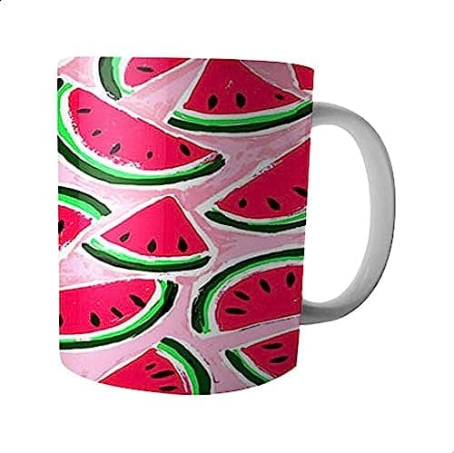 Watermelon Printed Ceramic Mug - Multi Color Drinking cup