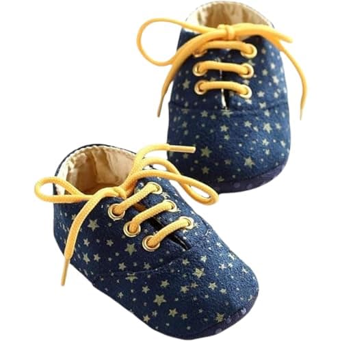 Mix&Max Synthetic Fibers Sneakers Printed Stars For Boys-Navy-12-18Month, 12-18 Months