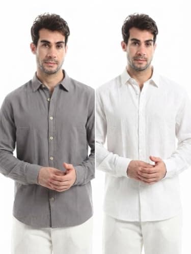 KADY Mens Bundle Of 2 Shirt With Long Sleeves Bundle Of 2 Shirt With Long Sleeves Outerwear