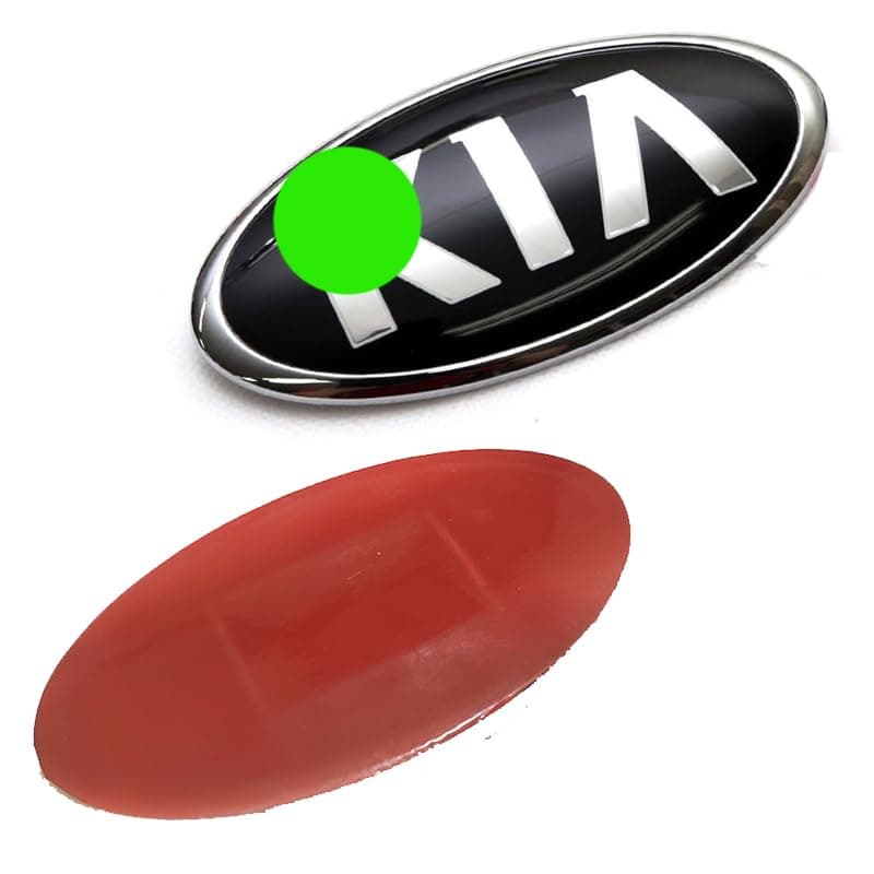KaberTrade 3D Car Stickers & Decals Replacement for Lost and Damaged Tag (Compatible Tag with Key?A Cerato Optimia and Some Other Models - Size 15 * 7.5cm Code:4608) - KaberTrade