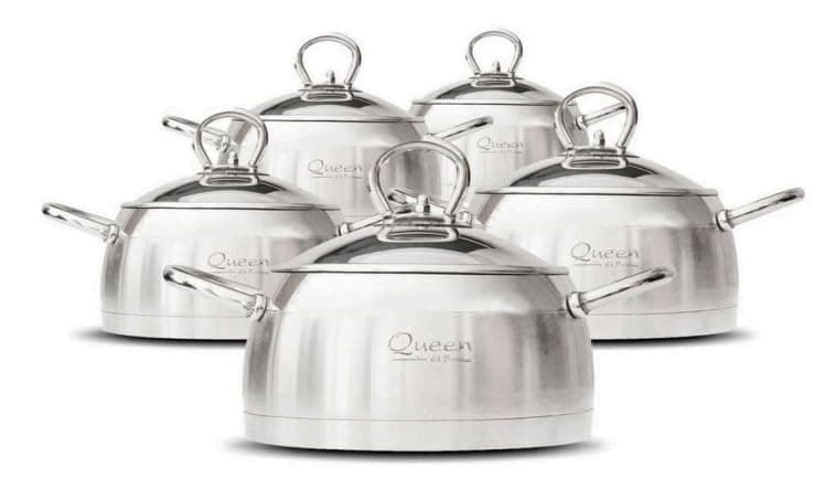Queen Egypt10-Piece Luxury Turkish Cookware and Tableware Set Premium Durable Elegant Design with Pots Pans and Serving Pieces for Modern Kitchens
