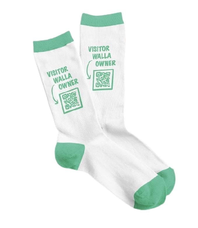 Havana Socks Visitor Or Owner VISITOR_OR_OWNER | Crew Length, Cotton Blend, Breathable, Comfortable