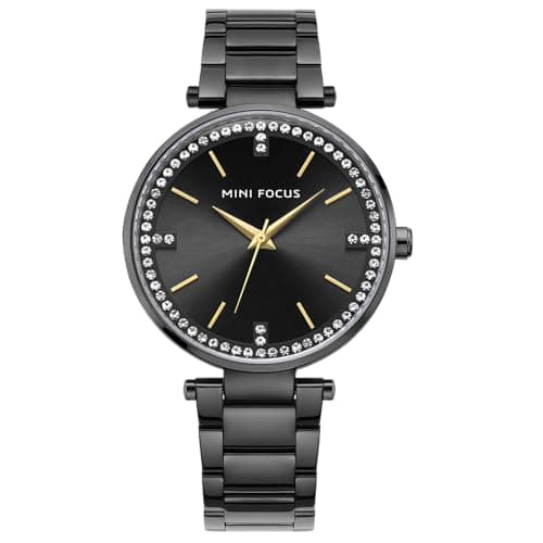 Mini Focus Womens Quartz Watch, Analog Display and Stainless Steel Strap - MF0031L.02, Bracelet