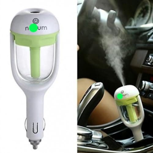 Car Humidifier Air Purifier Aroma Diffuser Car Air Freshener Car Lighter Outlet Fill Your Favorite Fragrance - Lemon Color - By KaberTrade