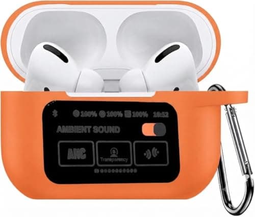 Compatible with Case Soft Silicone Full (Compatible with A9 Pro) Protective Case Cover with Keychain, Generation for Women Men (Orange)
