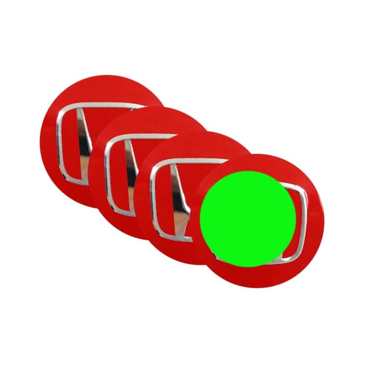 KaberTrade KaberTrade Car Rim Covers Dust Rust Proof Waterproof Wheel Hub Cover Decoration Sticker Accessories (Size : 5.6cm, Compatible with Honda Cars Red,Code:6733)