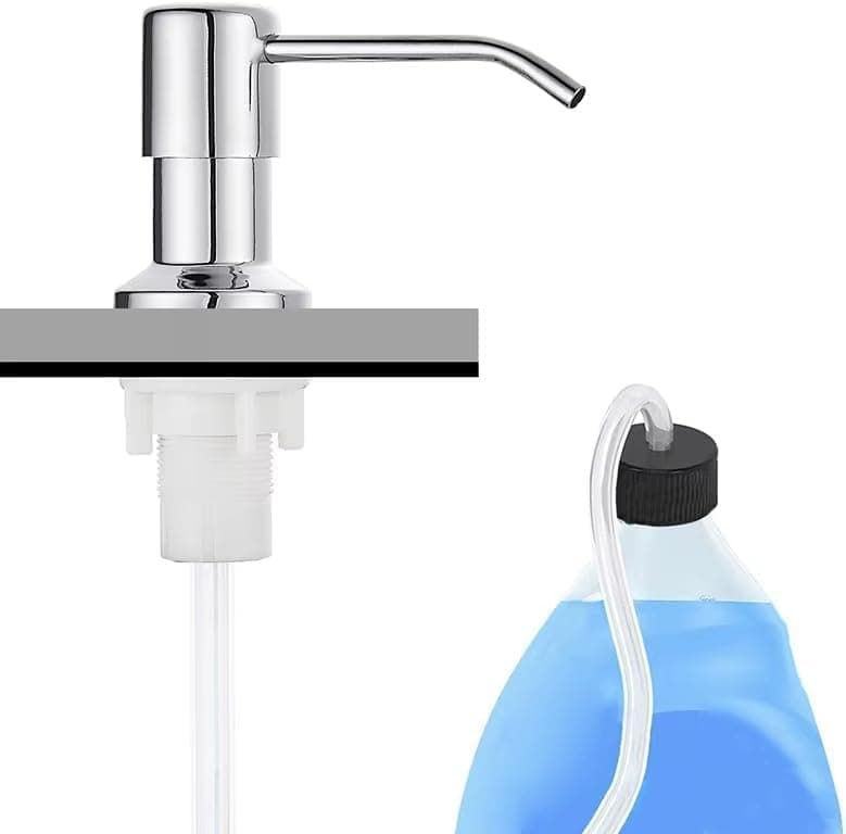 Smart Soap Pump for Kitchen Sink with Soap Dispenser, One-Click Cleaning Liquid Dispenser, Practical Design, Save Time and Effort