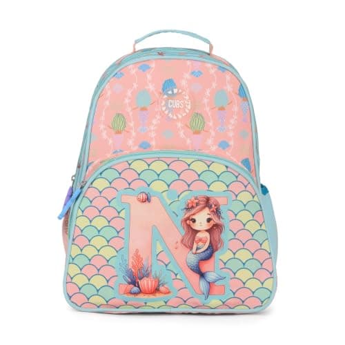 Cubs Pink Mermaid Letter N Pre-School Backpack 20L