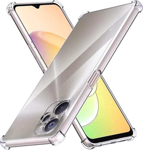 CooToly Clear Phone Case Cover for Realme 10 5G/Realme9i 5G 6.6", Flexible Soft TPU Shockproof Cover, Anti-Scratch Protective Case, Reinforced Corners Transparent Cover for Realme 10 5G/Realme9i 5G Cellular phone case