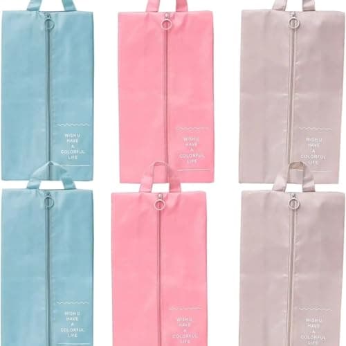Portable Travel Shoe Storage Bag Zippered Shoe Organizer and Underwear Pouch for Travel and Daily Use Versatile Lightweight Shoe Carry Case 36x22cm
