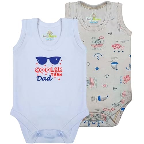 Baby Shoora Unisex Set Of 2 Pieces Sleeveless Bodysuit Base Layer (pack of 1) Leotard
