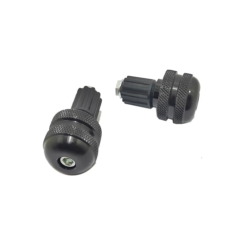 KaberMisr 2020 Jadon Motorcycle Aluminum Sports Scales - Handlebar End Protection Cover to Prevent Vibration and Fall (2 Pcs, Black, Code:10184)