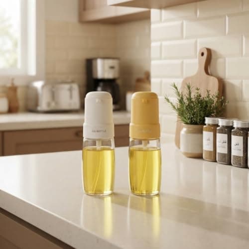 200ml Glass Oil Sprayer Mister for Kitchen Cooking Airtight Oil Dispenser