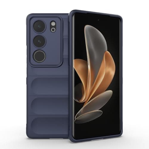 GOLDEN MASK Compatible With Vivo V29/Vivo V29 Pro Magic Case ShockProof (Dark Blue)