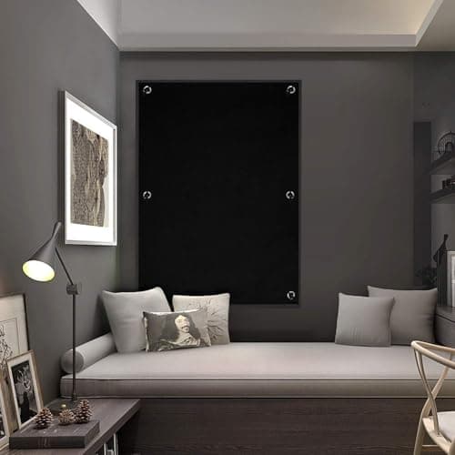 Oxford Blackout Window Curtain with Light and Heat Insulation Layer and Hanging Hooks Home Bedroom Living Room Size 95 x 120 cm Window shade