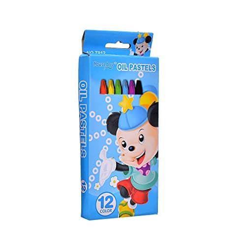 Mouse Boy T-912 Oil Pastels 12 Color - multi Color Writing instrument