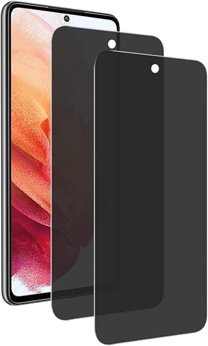 Privacy Screen Protector for Samsung A51 [Anti-Spy] [Anti-Scratch] Tempered Glass Screen Protector Film [Ultra HD] [Bubble Free] [Easy Installation] [End to End] No Fingerprint Support 2 Pcs