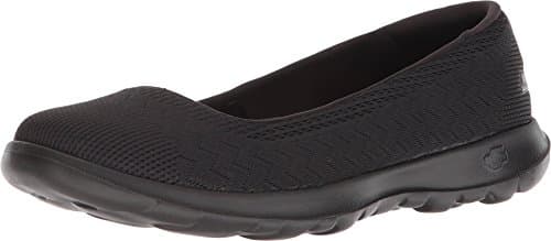 Skechers Women's Go Walk Lite Ballet Flat, Black, 4 UK, Black, 37 EU Shoes