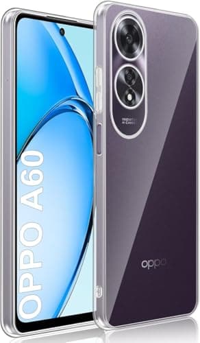 ELMO3EZZ Clear Case compatible with OPPO A60 4G, Slim Soft Thin Transparent TPU Case Soft Transparent Protective Case Ultra Thin Back Cover Mobile Phone Case Cellular phone case