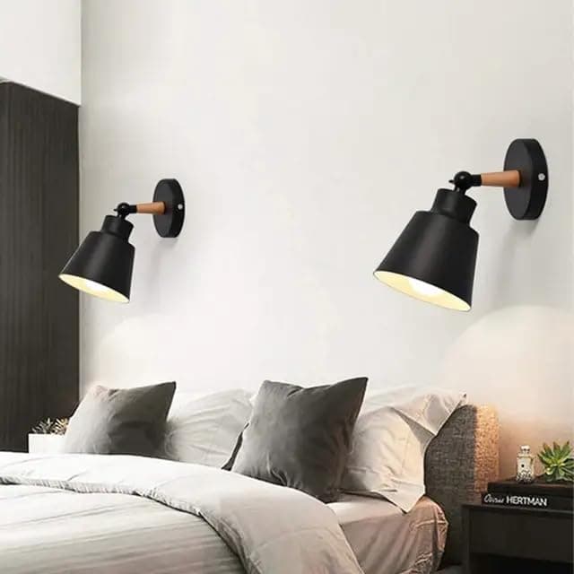 Generic Abalek 2 Bulb Without Bulbs 25x15x25cm Black