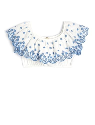 KOTON Girls BLOUSE SS WOVEN TOPS (pack of 1) Shirt