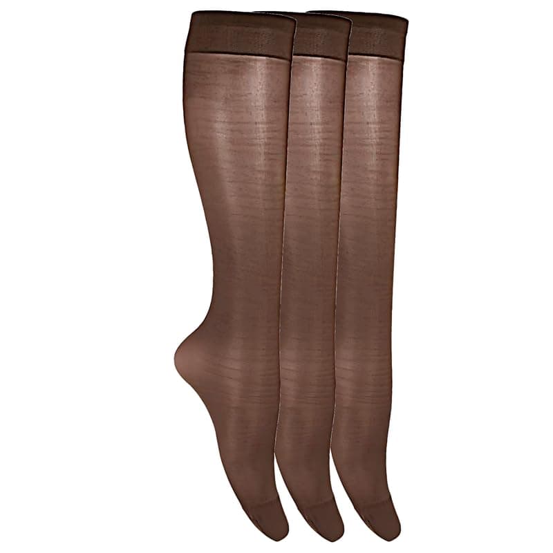 Silvy Womens Lycra Set Of 3 Pieces Knee-High Socks Lycra Set Of 3 Pieces Knee-High Socks (pack of 1)