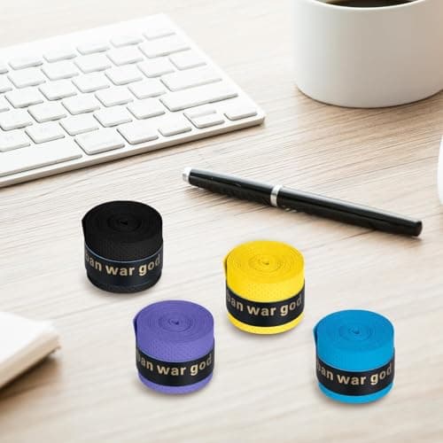 4 Pcs Torn Grip Racket Grip Tape Anti-Slip Racket Grip Tape for Tennis Badminton Squash Racquets (Multi Color) Sporting goods