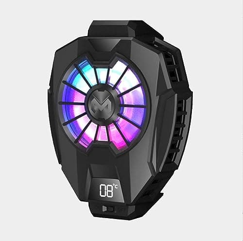 MEMO Funcooler DL05 Mobile Phone Radiator Temperature Display Semiconductor Radiator PUGB Gaming Universal Phone Cooler WITH Mobile Phone Cooling Pad Electronic device cooling pad