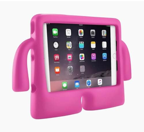Shockproof Case, Heavy Duty Silicone Layer Kids Drop Protection Cover for Galaxy Tab A7 Lite SM-T220 /SM-T225 And Tab A 8.0 2019 SM-T290/SM-T295 (Hot Pink) Portable electronic device cover