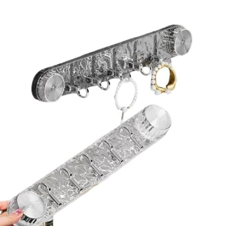 Clear Acrylic Suction Hanger – Multi-Use Hanging Organizer | Suction Mount Without Drilling