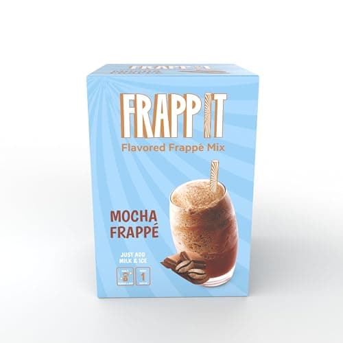 Frapp'it Mocha Frappe Flavored Mix, Just Add Milk - packet 6 sachet Flavored drink concentrate
