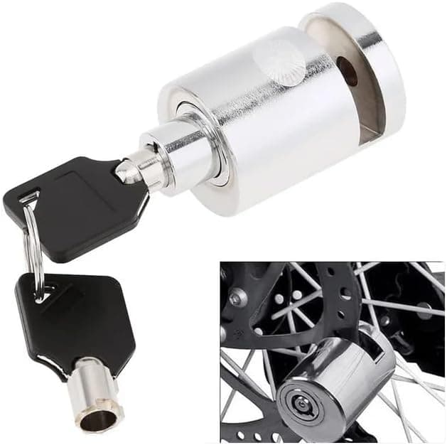 SACAR Bike Lock Bike Lock Motorcycle Mini Scooter Brake Lock Anti-Theft Anti-Rust Heavy Duty (Hard Disc Lock)