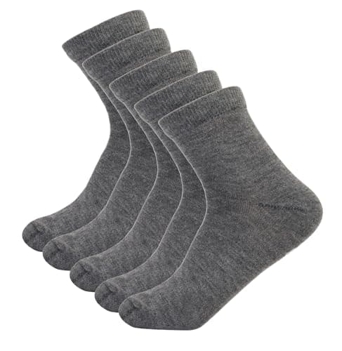 White Flower Womens Set Of 5 Pieces Plain Socks Socks (pack of 1)