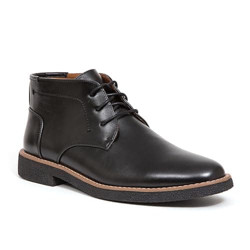 Deer Stags Men Bangor Memory Foam Dress Casual Comfort Chukka Boot Black/Black 8, 41 EU