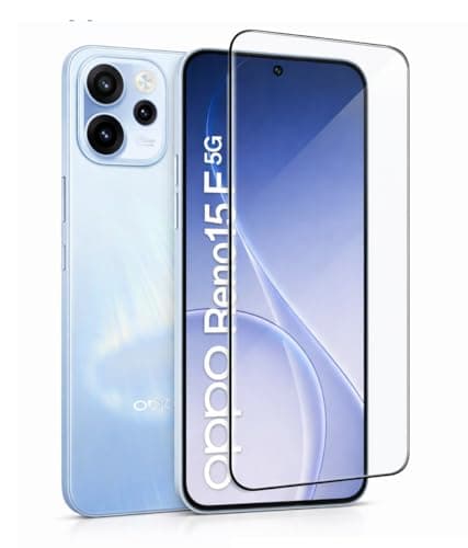ARROWS Premium Tempered Glass Screen Protector For Oppo Reno 15F - Drop Protection, Anti-Dust Technology, Full Coverage [Support Fingerprint unlock]