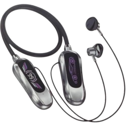 Life U40I Bluetooth Neckband Magnetic Sports Earphones with LED Digital Display, High Quality Sound with Powerful Bass HiFi Stereo Sound and High Impact Tones in Ear Black Headphones