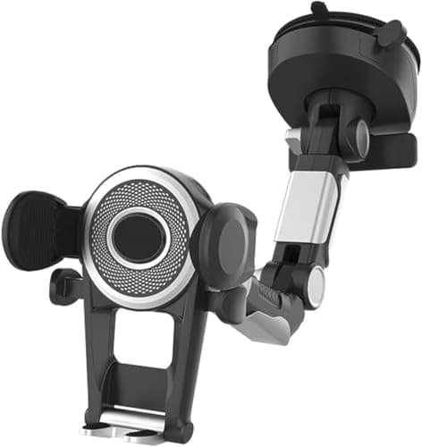 Car Phone Holder [Upgraded] Multifunctional Phone Holder, Universal Strong Suction Cup Phone Holder, Car Smartphone Holder Mount for Dashboard/Window/Windshield and Dashboard Slots - KaberTrade Portable electronic device mount