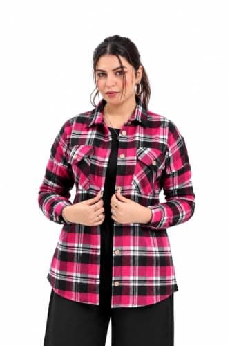 Schmeez Women's Caroh Gogh Material - Fuchsia | Broadcloth material, Checkered pattern