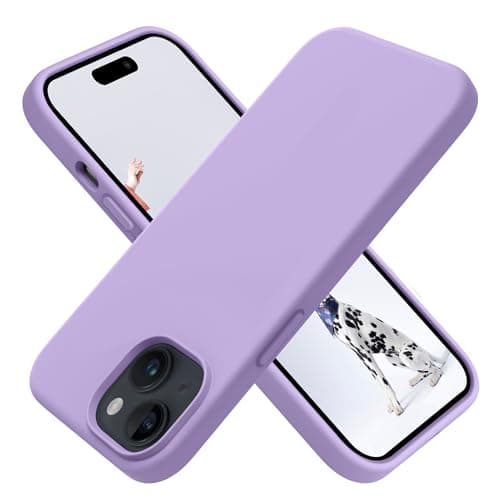 OTOFLY Designed for iPhone 15 Plus Case, Silicone Shockproof Slim Thin Phone Case for iPhone 15 Plus (6.7 inch), (Light Purple) Cellular phone case