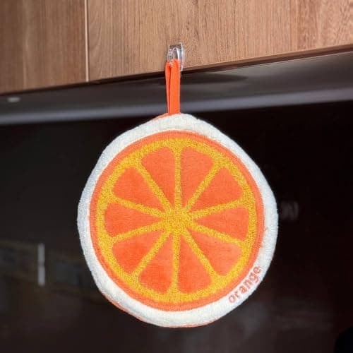 Generic Kitchen Towels, Orange, Cotton, Highly Absorbent, Easy to Wash, set of 1 .ash